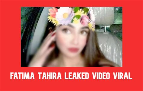 Fatima Tahir leaked video